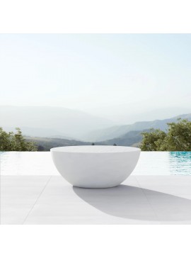  Azzurro Living   Luna/Τ oslash;104xh.43cm Table Bone Concrete  metax-01-00-2809 διάστ.104.0000 x 104.0000 x 43.0000