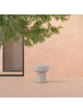  Azzurro Living   Panama/Τ oslash;51xh.56cm Table Concrete Oat  metax-01-00-2811 διάστ.51.0000 x 51.0000 x 56.0000