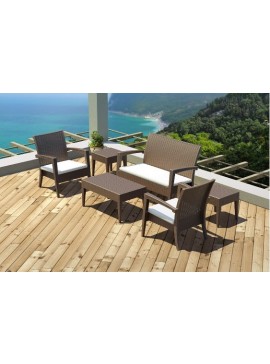  Siesta   Pacific Lounge Set Brown*  metax-01-00-368 διάστ.0.0000 x 0.0000 x 0.0000