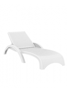  Siesta   Tropic* Sun-Lounger White  metax-01-00-392 διάστ.187.0000 x 73.0000 x 44.0000