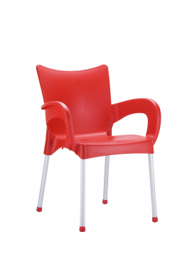  Siesta   Romeo/P* Armchair Red  metax-01-00-693 διάστ.44.0000 x 58.0000 x 83.0000