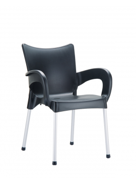  Siesta   Romeo* Armchair Black  metax-01-03-699 διάστ.44.0000 x 58.0000 x 83.0000