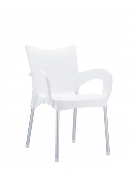  Siesta   Romeo* Armchair White  metax-01-05-699 διάστ.44.0000 x 58.0000 x 83.0000