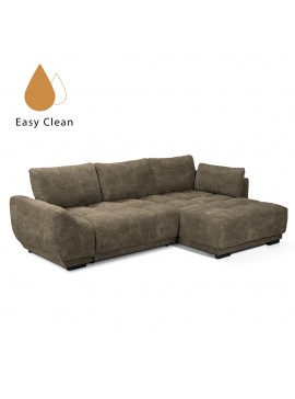 RUMBA ΚΑΝΑΠΕΣ ΚΡΕΒΑΤΙ ΓΩΝΙΑ ΑΝΑΣΤΡΕΨΙΜΗ MUD P062 269x169xH90cm 01-2709