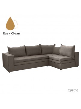 LEVEL ΚΑΝΑΠΕΣ ΓΩΝΙΑ ΔΕΞΙΑ ΚΑΦΕ ΑΝΟΙΧΤΟ 280x180xH80cm 01-2859