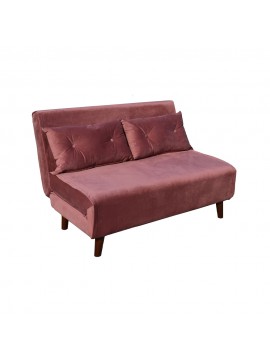 Liberta FALCON ΚΑΝΑΠΕΣ ΚΡΕΒΑΤΙ 2ΘΕΣΙΟΣ ΑΝΑΔΙΠΛΟΥΜΕΝΟΣ DUSTY PINK 121x90xH80cm 121x90xH80cm 01-3330