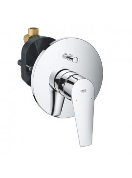 Grohe ΜΠΑΤΑΡΙΑ ΛΟΥΤΡΟΥ BAUEGDE ΕΝΤΟΙΧΙΖΟΜΕΝΗ 2 ΕΞΟΔΩΝ ΠΛΗΡΗΣ ΧΡΩΜΕ 29079001 GROHE KANEL-26.29079001