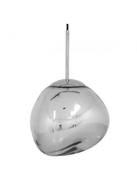01460 GloboStar® GLOBOSTAR® DIXAR 01460 Μοντέρνο Κρεμαστό Φωτιστικό Οροφής με Ντουί 1 x E27 AC 220-240V IP20 - Νίκελ Φιμέ - Μ28 x Π28 x Υ40cm