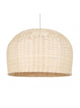 01709 GloboStar® GLOBOSTAR® BERMUDA 01709 Boho Κρεμαστό Φωτιστικό Οροφής με Ντουί 1 x E27 AC 220-240V IP20 - Μπεζ - Μ55 x Π55 x Y26cm
