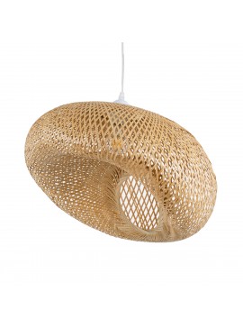 01723 GloboStar® GLOBOSTAR® CARIBBEAN 01723 Boho Κρεμαστό Φωτιστικό Οροφής με Ντουί 1 x E27 AC 220-240V IP20 - Μπεζ - Μ50 x Π45 x Υ35cm