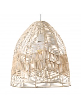 01751 GloboStar® GLOBOSTAR® ALOHA 01751 Boho Κρεμαστό Φωτιστικό Οροφής με Ντουί 1 x E27 AC 220-240V IP20 - Μπεζ - Μ45 x Π45 x Υ48cm