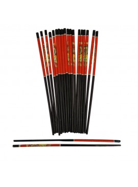 Artekko Αυθεντικά Ιαπωνικά Ξύλινα Chopsticks Μαύρο Κόκκινο 2pcs Artekko 019-0005
