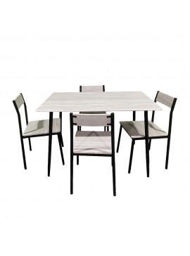 Liberta FAST ΤΡΑΠΕΖΑΡΙΑ SET 4+1 SONOMA 110x70xH75cm 110x70xH75cm 02-0567