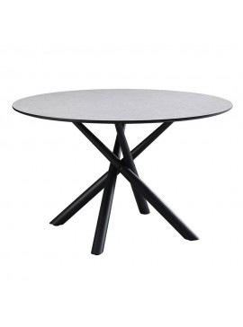 Liberta VOTSALO ΤΡΑΠΕΖΙ STONE ΓΚΡΙ 120x120xH75cm 120x120xH75cm 02-0587