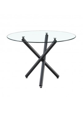 Liberta GEM ΤΡΑΠΕΖΙ ΔΙΑΦΑΝΟ 110x110xH74cm 110x110xH74cm 02-0656