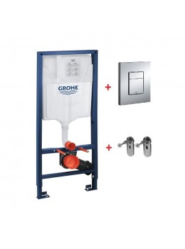 Grohe ΚΑΖΑΝΑΚΙ ΕΝΤΟΙΧΙΖΟΜΕΝΟ ΣΕΤ ΜΕ ΠΛΑΚΕΤΑ 38732 ΚΑΙ ΒΑΣΗ 38772001 GROHE KANEL-26.38772001