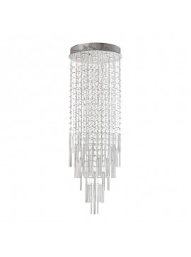 Artekko Crystal Κρεμαστό Φωτιστικό με 6 Λάμπες Διάφανο Κρύσταλλο (60x60x150)cm Artekko 023-3036