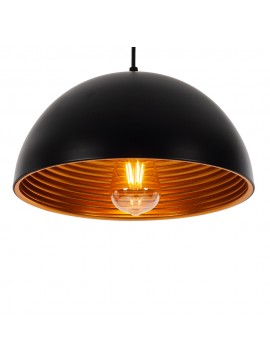 Artekko Aluminum Φωτιστικό Οροφής Μονόφωτο (Ε27) Μαύρο/Μπρονζέ (31x31x19)cm Artekko 023-3330