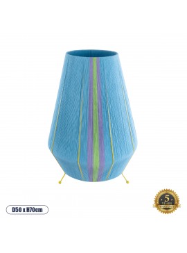 02333 GloboStar® GLOBOSTAR® SALERNO 02333 Boho Επιδαπέδιο Φωτιστικό με Ντουί 1 x E27 AC 220-240V IP20 - Πολύχρωμο - Μ50 x Π50 x Υ70cm