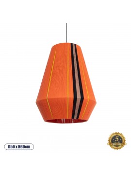 02337 GloboStar® GLOBOSTAR® SALERNO 02337 Boho Κρεμαστό Φωτιστικό Οροφής με Ντουί 1 x E27 AC 220-240V IP20 - Πολύχρωμο - Μ50 x Π50 x Υ60cm