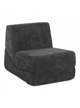 Πολυθρόνα-Κρεβάτι Ferderina pakoworld ύφασμα σε ανθρακί απόχρωση 66x102x73εκ