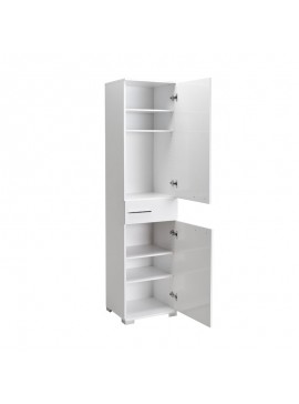 Ντουλάπα Suyo Intrahome με συρτάρια λευκό gloss 45x40x188εκ INTRAPA-140111270