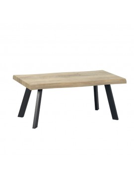 Liberta BRICK-URBAN COFFEE TABLE ΦΥΣΙΚΟ ΜΑΥΡΟ 110x60xH45cm 110x60xH45cm 04-0594