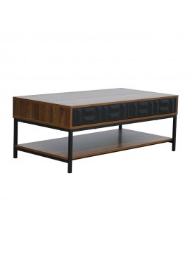 Liberta ZUMA COFFEE TABLE 2ΣΥΡΤΑΡΙΑ 3ΡΑΦΙΑ ΚΑΡΥΔΙ ΜΑΥΡΟ 111,5x60xH44cm 111,5x60xH44cm 04-1057