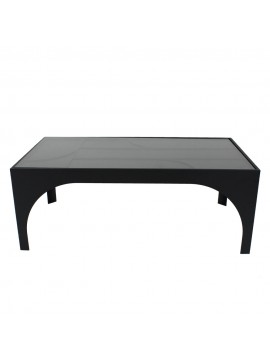 Liberta ARCHES COFFEE TABLE ΜΑΥΡΟ ΜΑΤ 100x55xH38cm 100x55xH38cm 04-1112