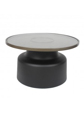 Liberta BOW COFFEE TABLE ΜΑΥΡΟ 71,5x71,5xH40cm 71,5x71,5xH40cm 04-1129