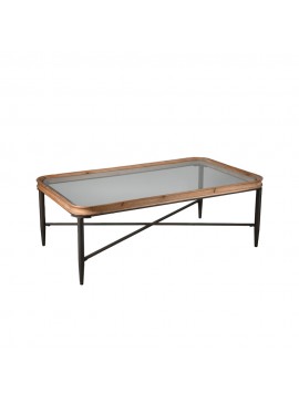 Liberta MARAIS COFFEE TABLE ΦΥΣΙΚΟ ΜΑΥΡΟ 122x71xH43,5cm 122x71xH43,5cm 04-1155
