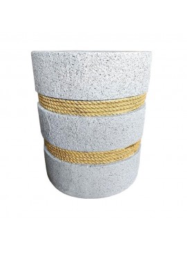 Liberta CORDA SIDE TABLE CEMENT ΦΥΣΙΚΟ 35,5x35,5xH42,5cm 35,5x35,5xH42,5cm 04-1219