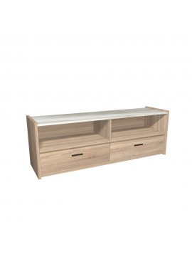 TOWN TV STAND SONOMA ΛΕΥΚΟ ΜΑΡΜΑΡΟ 145x39xH50cm 05-0450