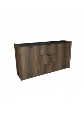CARACAS ΜΠΟΥΦΕΣ ΚΑΡΥΔΙ ΠΕΤΡΑ 155x45xH85cm 05-0494