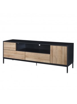 Liberta BLACKBIRD TV STAND RIVIERA OAK ΜΑΥΡΟ 160x40,5xH58cm 160x40,5xH58cm 05-0670