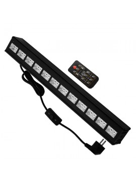 05036 GloboStar® LED Μπάρα Φωτισμού UV 50cm 36W 230V 120° DMX512 με Ασύρματο Χειριστήριο Black Light GloboStar 05036
