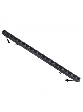 05107 GloboStar® GLOBOSTAR® WASHER-MOZA 05107 Μπάρα Φωτισμού Wall Washer LED 24W 2400lm 10-30° DC 24V Αδιάβροχο IP66 RGB Dimmable - Γκρι Ανθρακί - Μ100 x Π4 x Υ5cm - 3 Χρόνια Εγγύηση