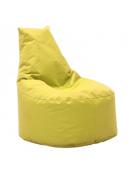 Πουφ πολυθρόνα Norm pakoworld υφασμάτινο αδιάβροχο κίτρινο 056-000037