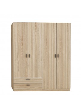 BEQUATTRO ΝΤΟΥΛΑΠΑ SONOMA 180x50xH220cm 06-0060