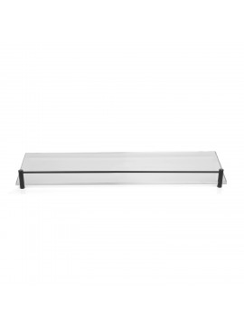 KARAG  MENSOLE Εταζέρα γυάλινη MENSOLE 0644 55 Μαύρη ματ KARAG 40cm KARAG-3800201581875
