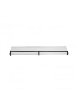 KARAG  MENSOLE Εταζέρα γυάλινη MENSOLE 0655 55 Μαύρη ματ KARAG 50cm KARAG-3800201581899