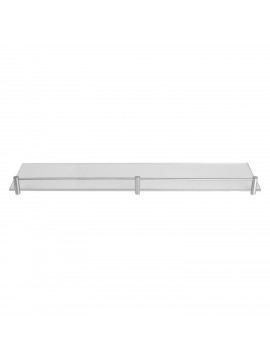KARAG  MENSOLE Εταζέρα γυάλινη MENSOLE 0666 99 Σατινέ KARAG 60cm KARAG-3800201581844