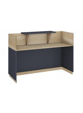 Γραφείο reception Kyol Intrahome σε χρώμα φυσικό - ανθρακί 180x70x110εκ INTRAPA-170111127