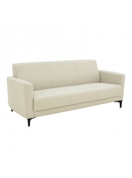 Καναπές τριθέσιος Mano Intrahome PU σε εκρού απόχρωση 185x82x81εκ INTRAPA-170111197