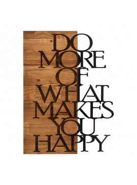 Διακοσμητικό τοίχου Haper pakoworld ξύλο πεύκου σε φυσική απόχρωση με μαύρο μέταλλο 42x3x58εκ