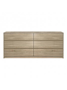 Συρταριέρα Kuanger pakoworld mdf σε φυσική απόχρωση 120x40x70εκ