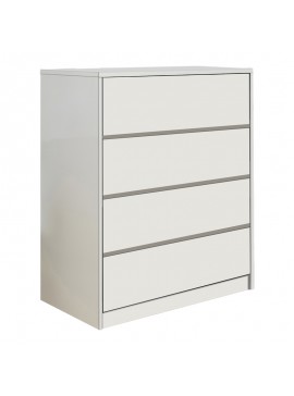 Intrahome Συρταριέρα Kuanger Intrahome mdf σε λευκή απόχρωση 80x40x80εκ | SKU: INTRAPA-183111225
