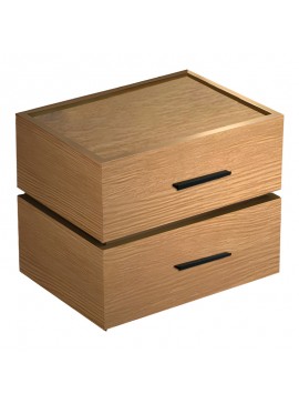 Intrahome Κομοδίνο Sonlen Intrahome mdf σε oak απόχρωση 60x40x44.5εκ | SKU: INTRAPA-183111251