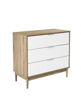 Liberta SCANDI ΣΥΡΤΑΡΙΕΡΑ 3ΣΥΡΤΑΡΙΑ SONOMA ΛΕΥΚΟ 80x39,5xH77cm 80x39,5xH77cm 09-0503