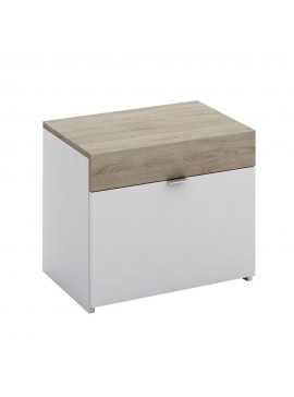 Liberta MY BOX ΚΟΜΟΔΙΝΟ SONOMA ΣΚΟΥΡΟ ΛΕΥΚΟ HIGH GLOSS 50x36xH43cm 50x36xH43cm 09-0786